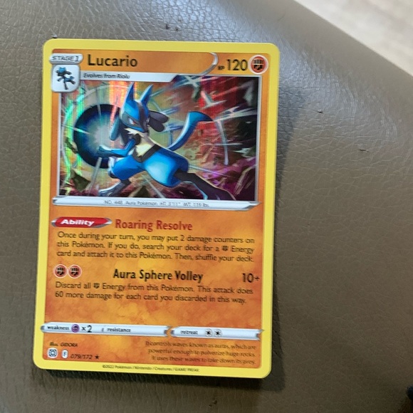 Pokemon Other - Lucario 079/172 Pokemon TCG Holo Rare